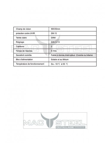 Cagoule de soudage automatique