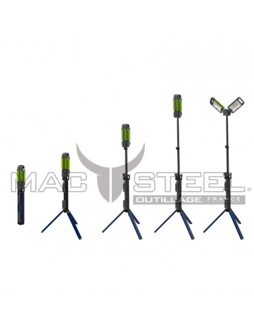 Lampe LED multidirectionnel portable + 220V