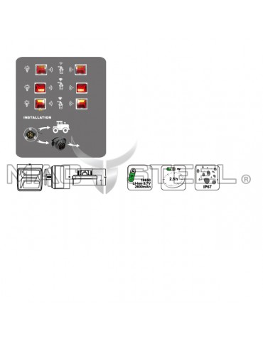 KIT SECURITE FEUX ARRIERE SANS FILS