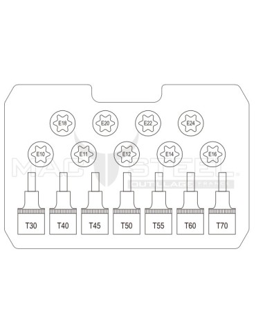 Coffret EMBOUTS TORX